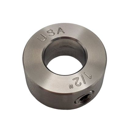 0.50" Diameter - Set Screw Shaft Collar - 303 Stainless Steel