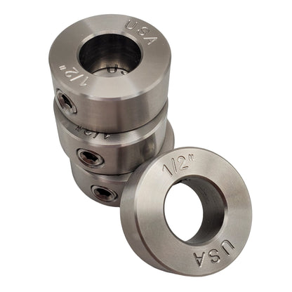 0.50" Diameter - Set Screw Shaft Collar - 303 Stainless Steel