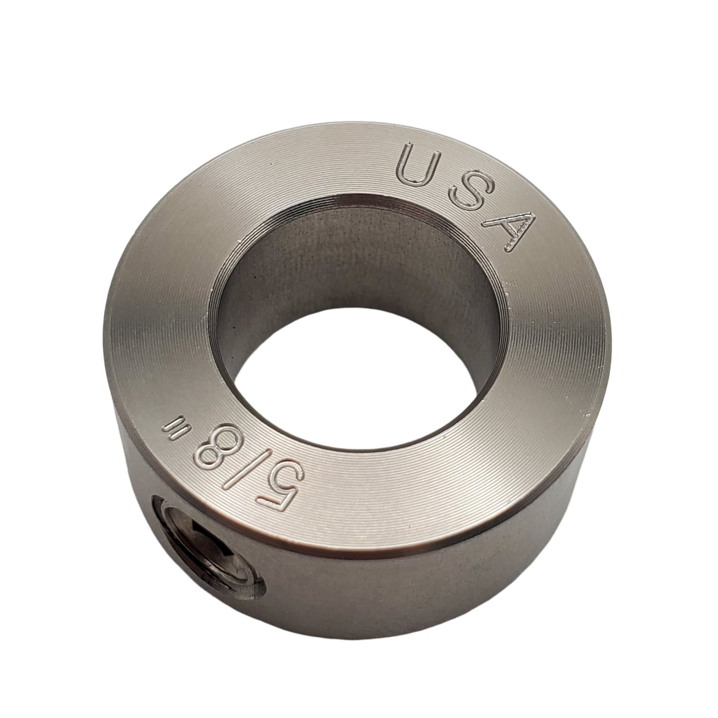 0.625" Diameter - Set Screw Shaft Collar - 303 Stainless Steel