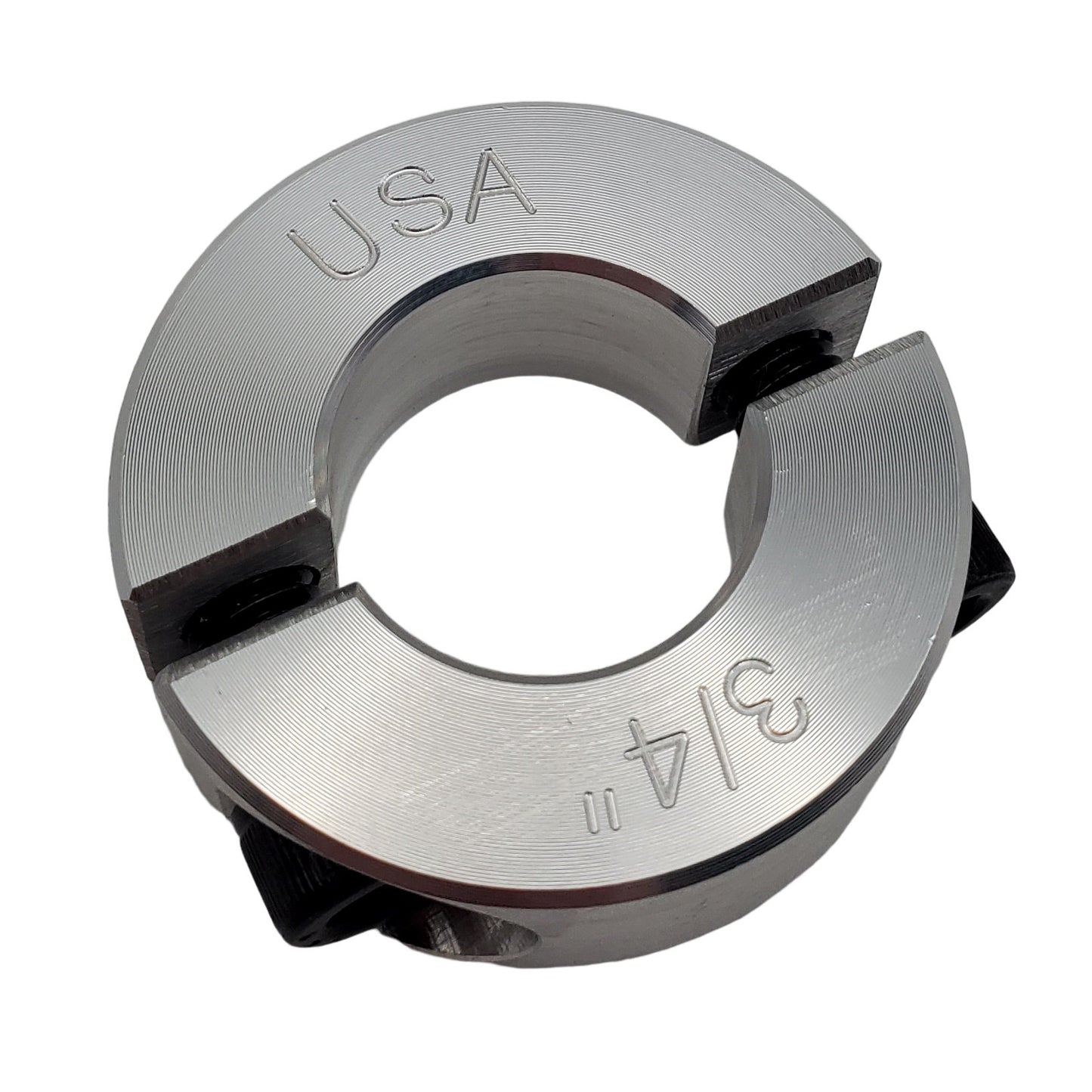 0.75" Diameter - Clamping Two Piece Shaft Collar - 2024 Aluminum