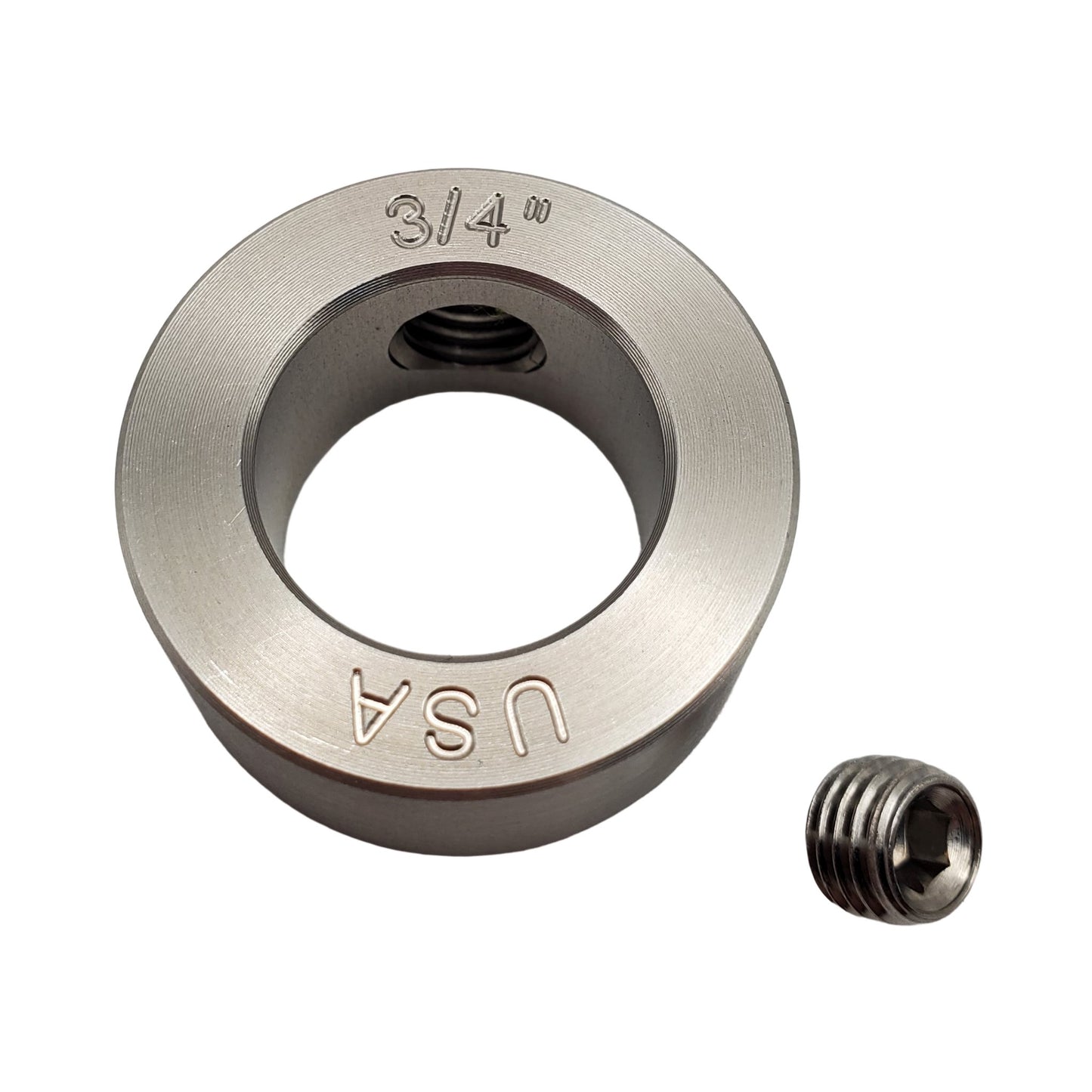 0.75" Diameter - Set Screw Shaft Collar - 303 Stainless Steel