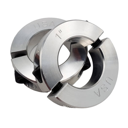 1.00" Diameter - Clamping Two Piece Shaft Collar - 2024 Aluminum