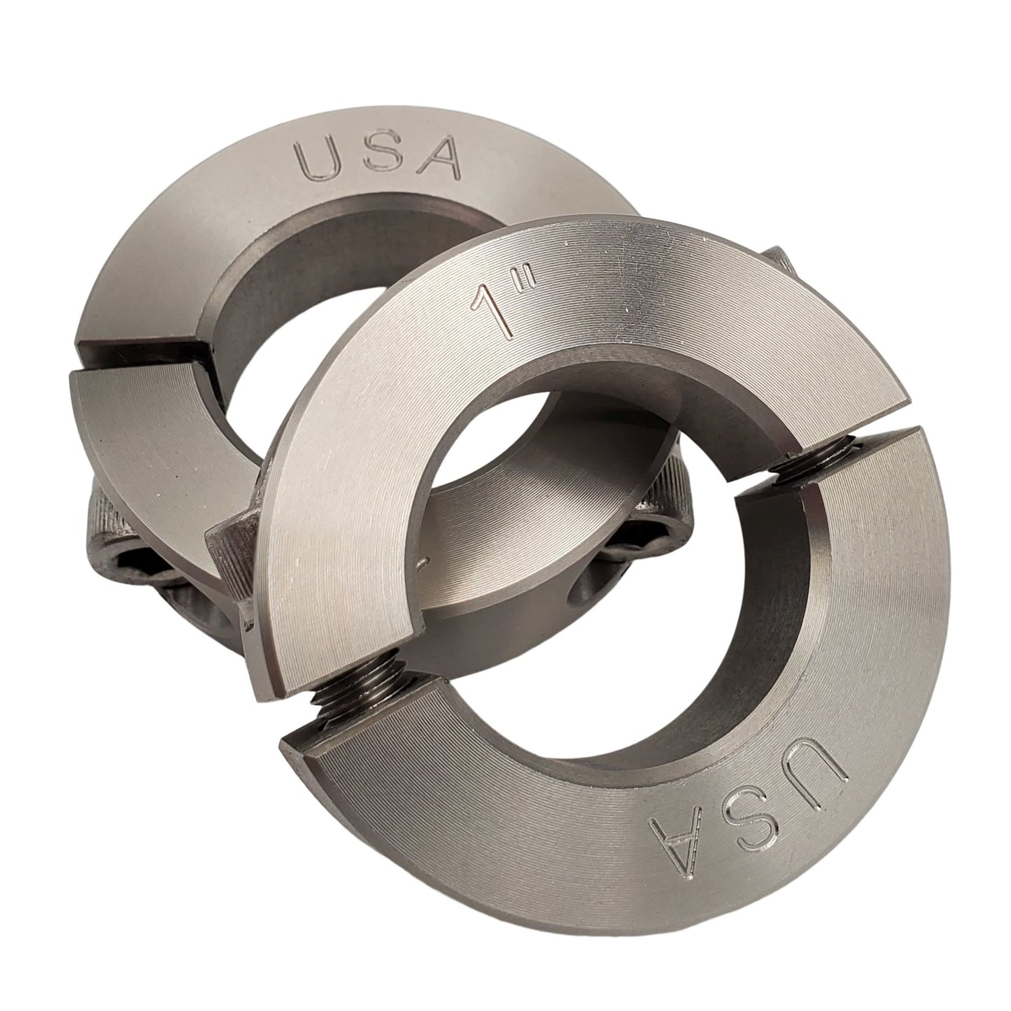 1.00" Diameter - Clamping Two Piece Shaft Collar - 303 Stainless Steel