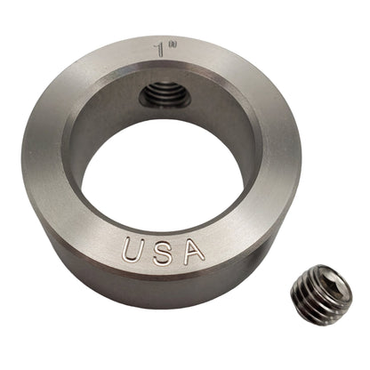 1.00" Diameter - Set Screw Shaft Collar - 303 Stainless Steel