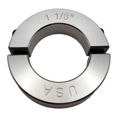1.125" Diameter - Clamping Two Piece Shaft Collar - 2024 Aluminum