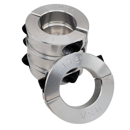 1.125" Diameter - Clamping Two Piece Shaft Collar - 2024 Aluminum