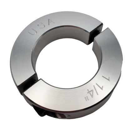 1.25" Diameter - Clamping Two Piece Shaft Collar - 2024 Aluminum