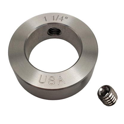 1.25" Diameter - Set Screw Shaft Collar - 303 Stainless Steel