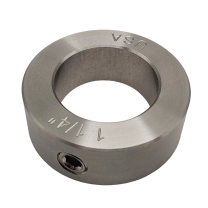 1.25" Diameter - Set Screw Shaft Collar - 303 Stainless Steel