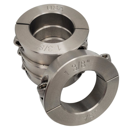 1.375" Diameter - Clamping Two Piece Shaft Collar - 303 Stainless Steel