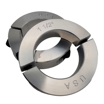 1.50" Diameter - Clamping Two Piece Shaft Collar - 2024 Aluminum