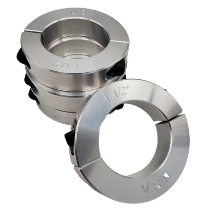 1.50" Diameter - Clamping Two Piece Shaft Collar - 2024 Aluminum