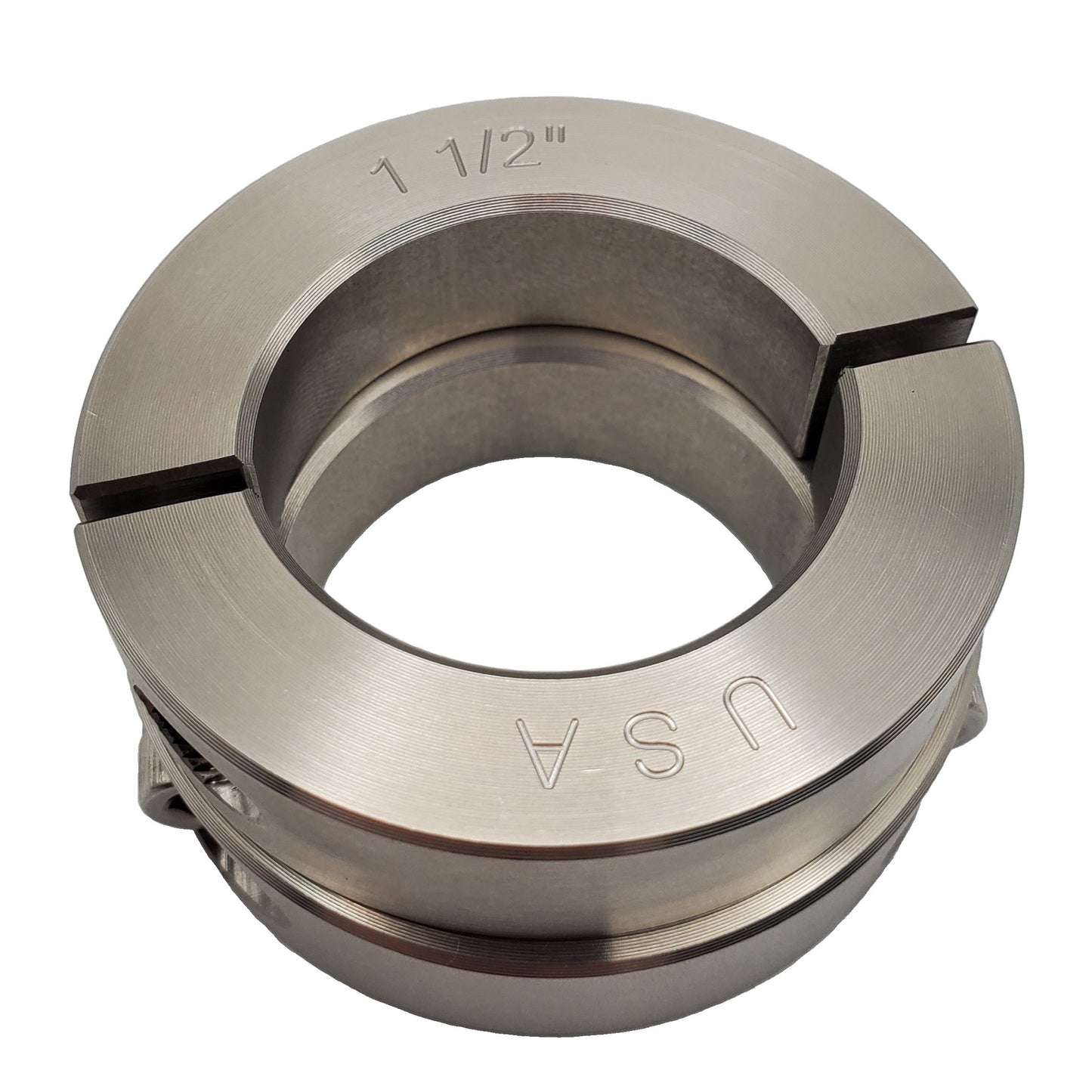 1.50" Diameter - Clamping Two Piece Shaft Collar - 303 Stainless Steel