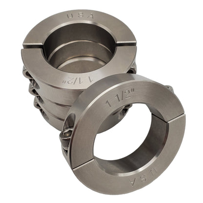 1.50" Diameter - Clamping Two Piece Shaft Collar - 303 Stainless Steel