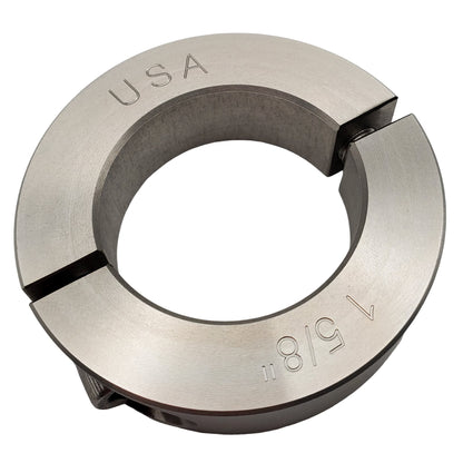 1.625" Diameter - Clamping Two Piece Shaft Collar - 303 Stainless Steel