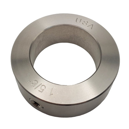 1.625" Diameter - Set Screw Shaft Collar - 303 Stainless Steel