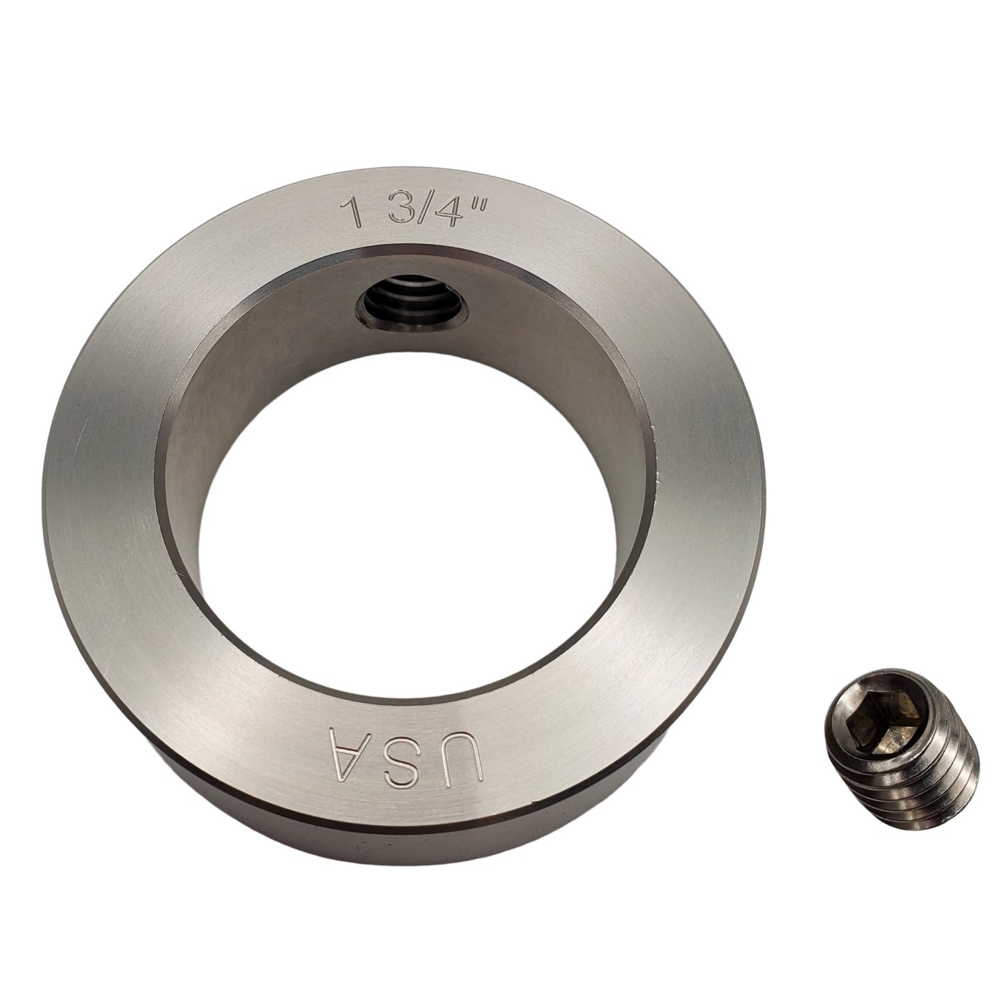 1.75" Diameter - Set Screw Shaft Collar - 303 Stainless Steel